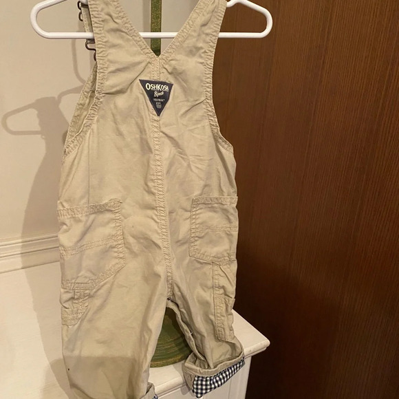 Oshkosh B’Gosh Khaki Overalls - Picture 7 of 9